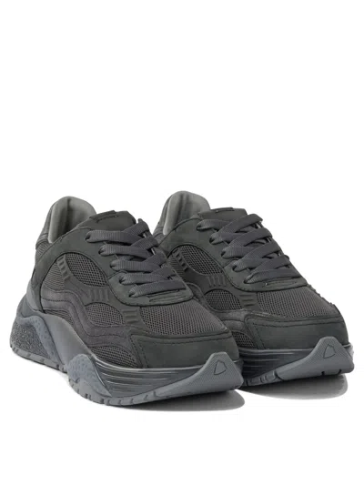 Philippe Model Low Top Sneakers Mesh Panels In Gray