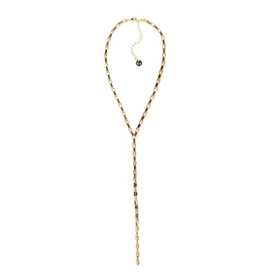 Adriana Pappas Designs Women's Square Chain Lariat In Yellow