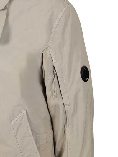 C.p. Company Padded Coat Knitwear Grey In Neutral