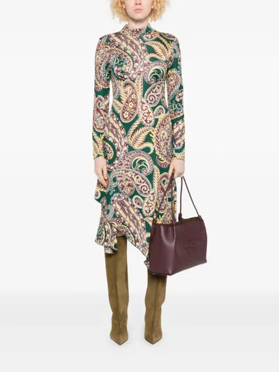 Etro Paisley Print Dress In Multi