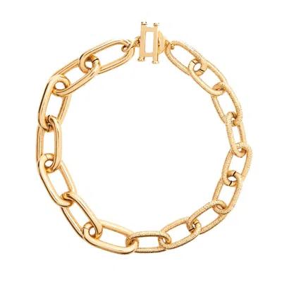Lovard Women's Bicycle Chunky Chain Link Necklace- Gold In Gold