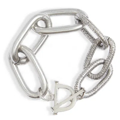 Lovard Women's Bicycle Chunky Chain Link Bracelet - Silver In Silver