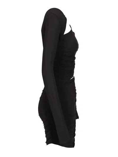 Amazuìn Asymmetric Dress In Black