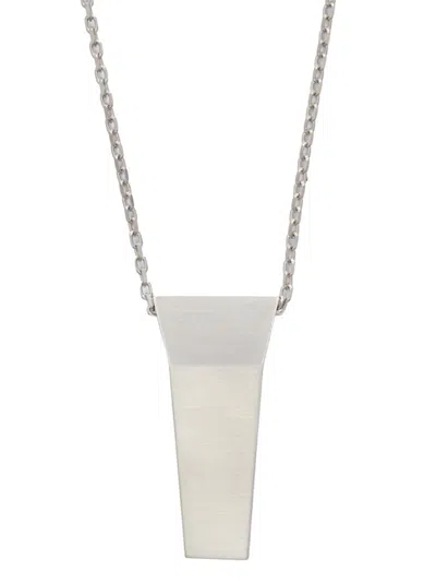 Rick Owens Pendant Necklace In Metallic