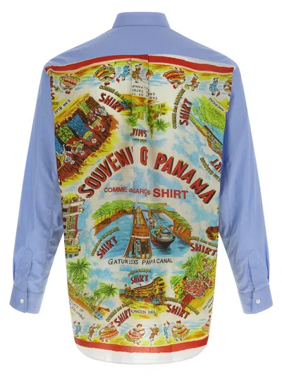 Comme Des Garçons Shirt Printed Shirt Shirt And Blouse Multicolor In Blue