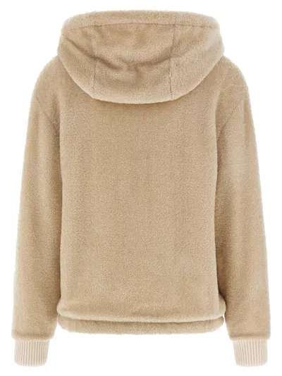 Moncler Reversible Hooded Fleece And Shell Cardigan In Multi