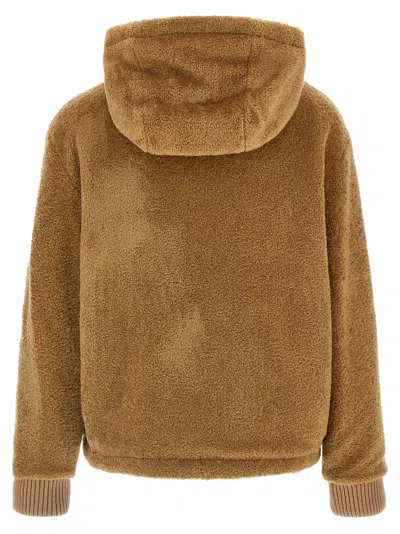 Moncler Reversible Hoodie Sweatshirt Multicolor In Animal Print