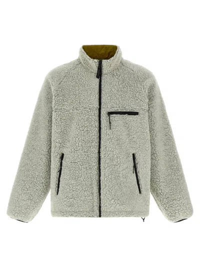 Gramicci Reversible Sherpa Puffer Jackets Multicolor In Gray