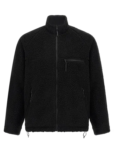 Gramicci Sherpa-fleece Reversible Jacket In Black