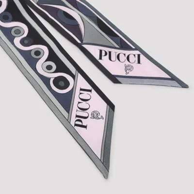 Pucci Patterned Silk Bandeau With Logo-print