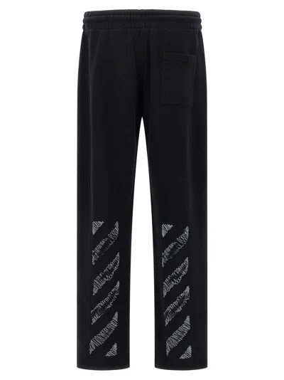 Off-white Scribble Diag Joggers In Black