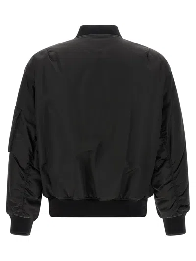 Saint Laurent Serge Bomber Jacket Puffer Jackets Black In Black