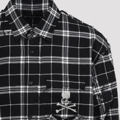 Mastermind Japan Reversible Plaid Shirt Button-down Collar In Black