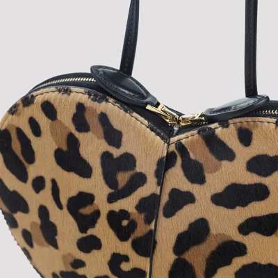 Alaïa Le Coeur Leopard Shoulder Bag Women In Multi