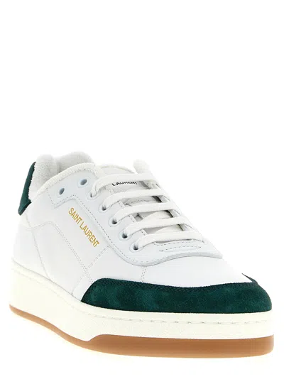 Saint Laurent Sl61 Sneakers In Smooth Leather In White