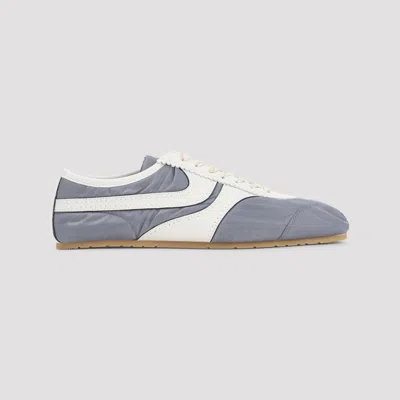 Dries Van Noten Low-profile Blue Sneakers With Contrasting Side Stripes