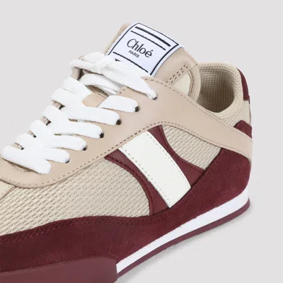 Chloé Kick Mixed Leather Retro Low-top Sneakers