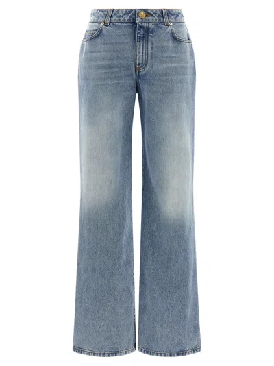 Balmain Straight Leg Denim Trousers With Five Pockets