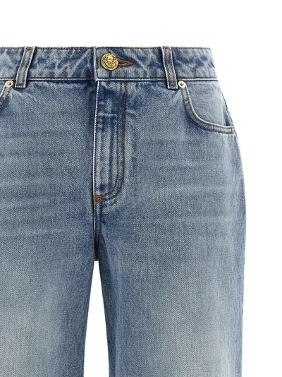 Balmain Straight Leg Denim Trousers With Five Pockets