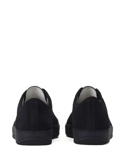 Lanvin Suede Sneakers With Contrasting Toecap In Black