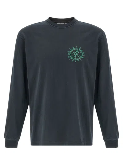 Gramicci Sun Pigment-dyed Long Sleeve T-shirt In Gray