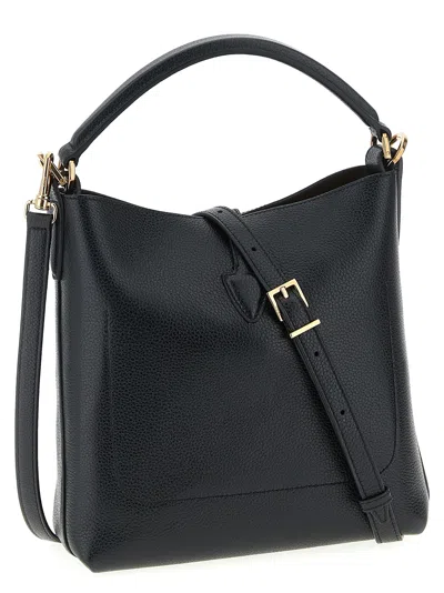 Tod's T Timeless Bucket Bag In Leather Mini In Black