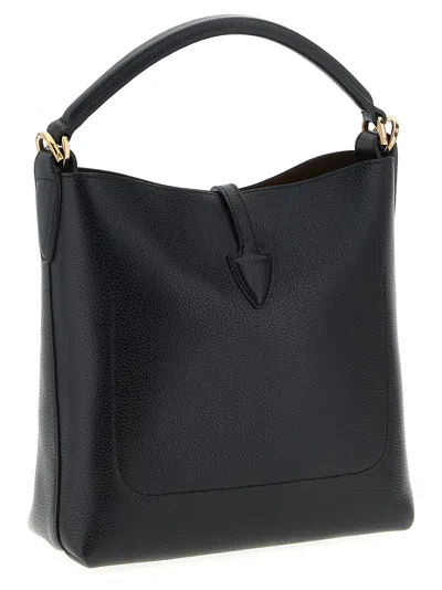 Tod's T Timeless Bucket Bag In Leather Mini In Black