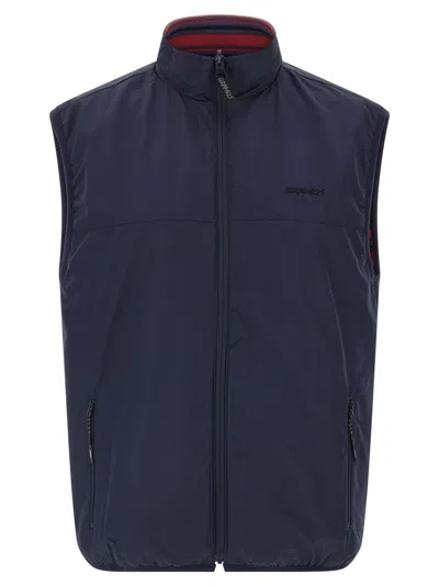Gramicci Thermal Fleece Reversible Gilet Multicolor In Burgundy