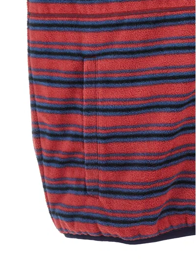 Gramicci Thermal Fleece Reversible Gilet Multicolor In Burgundy