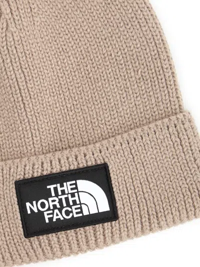 The North Face Tnf Box Logo Beanie Hats Beige