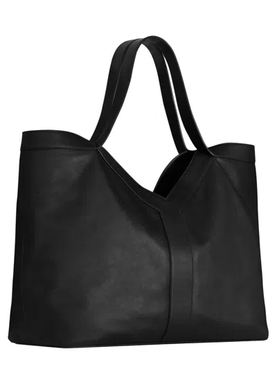 Saint Laurent Y Maxi Tote In Grained Leather