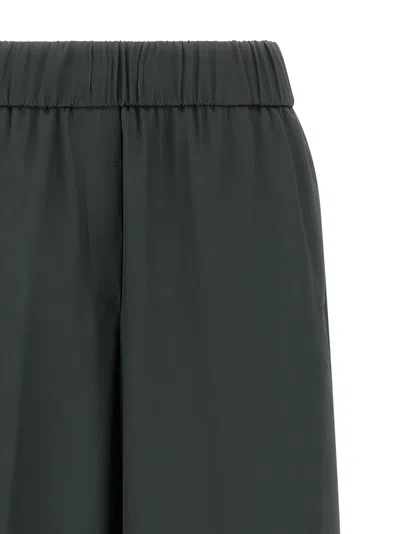 Peserico Wide Leg Trousers Elastic Waistband