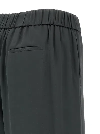 Peserico Wide Leg Trousers Elastic Waistband