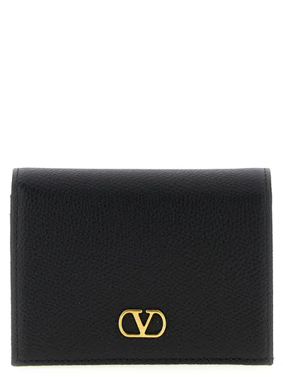 Valentino Garavani Vlogo Signature Wallet Wallets And Card Holders Black In Black