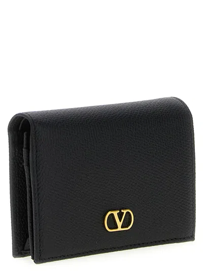 Valentino Garavani Vlogo Signature Wallet Wallets And Card Holders Black In Black