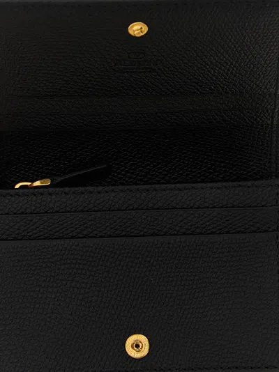Valentino Garavani Vlogo Signature Wallet Wallets And Card Holders Black In Black