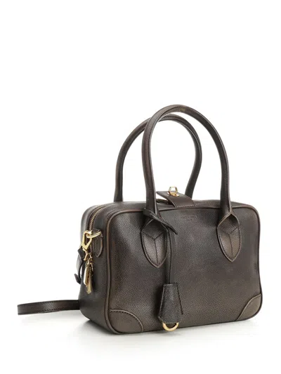 Golden Goose Vintage Leather Tote Bag With Adjustable Strap