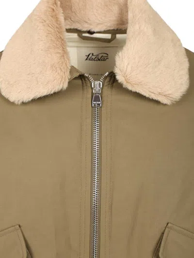 Valstar Virgil Padded Flight Jkt 64% Cotone 36 Poliestere Collo Misto Alpaca Jackets Green In Green
