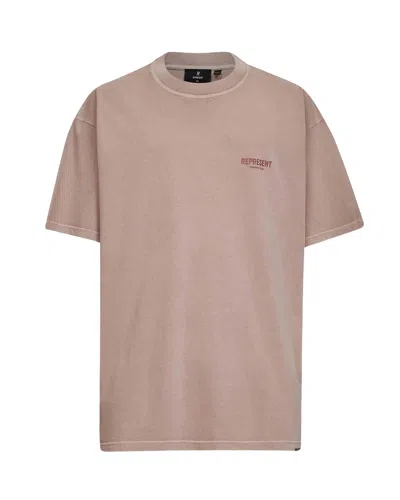 Represent Clothing T-shirt Owners Club Rosa In Brown