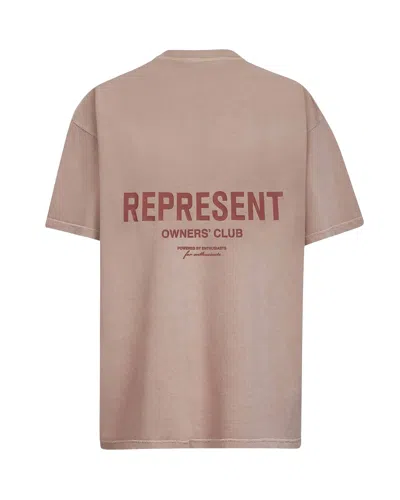 Represent Clothing T-shirt Owners Club Rosa In Brown