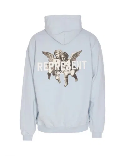 Represent Clothing Felpa Con Cappuccio Cloud In Blue