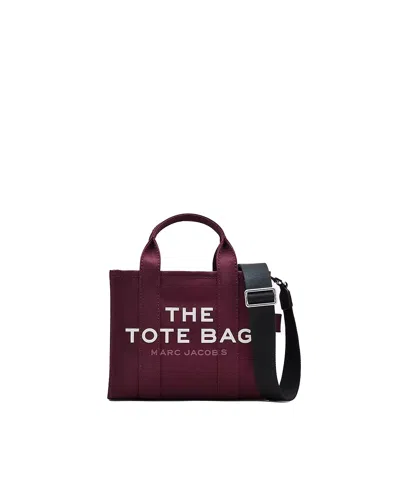 Marc Jacobs Borsa A Mano The Canvas Small Tote Bag Dark Plum In Burgundy