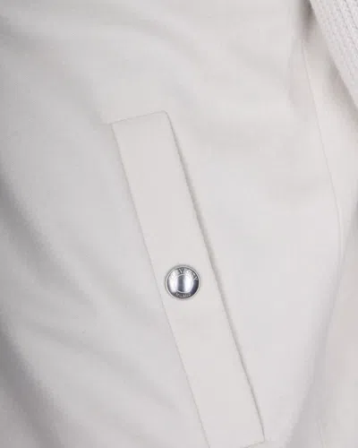 Eleventy Wool Jacket With High Collar And Ribbed Sleeves In Neutral