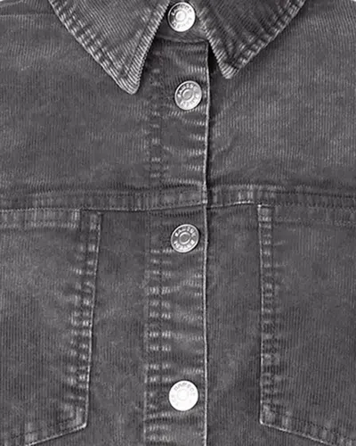 Samsoe & Samsoe Cropped Denim Jacket With Patch Pockets And Relaxed Fit In Multi