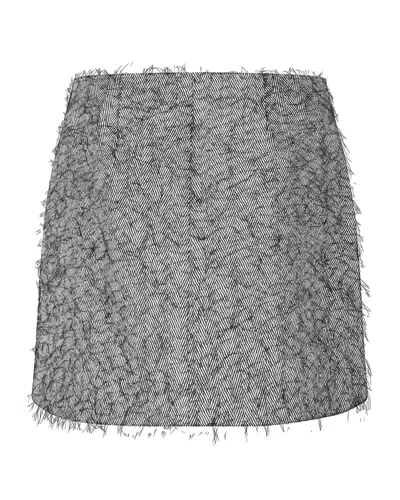 Samsoe & Samsoe Gonna Saneem 15791 Black White Herringbone In Multi