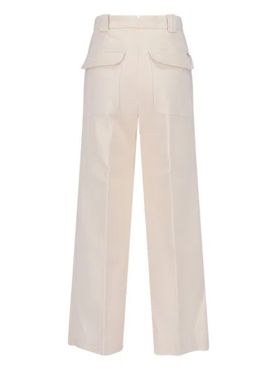 Incotex Wide-leg Cotton Trousers With Tailored Finish In White