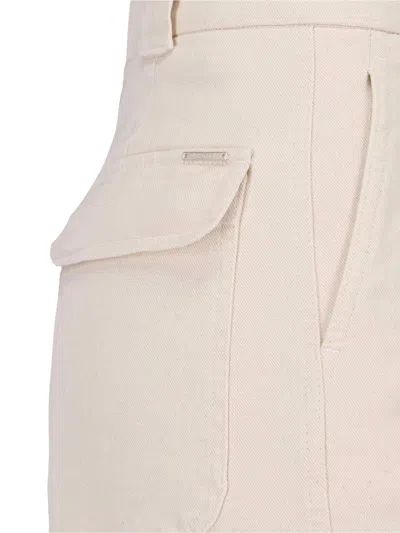Incotex Wide-leg Cotton Trousers With Tailored Finish In White
