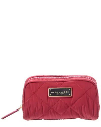 Marc Jacobs Quilted Slgs Cosmetic Case In Red