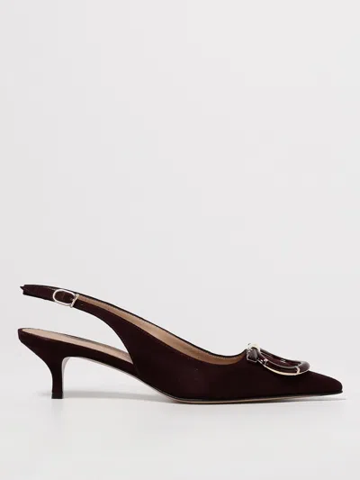 Ferragamo Black Leather Sara 40 Pumps In Black