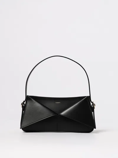 Coperni Women's Ed Leather Bag With Flap In Black